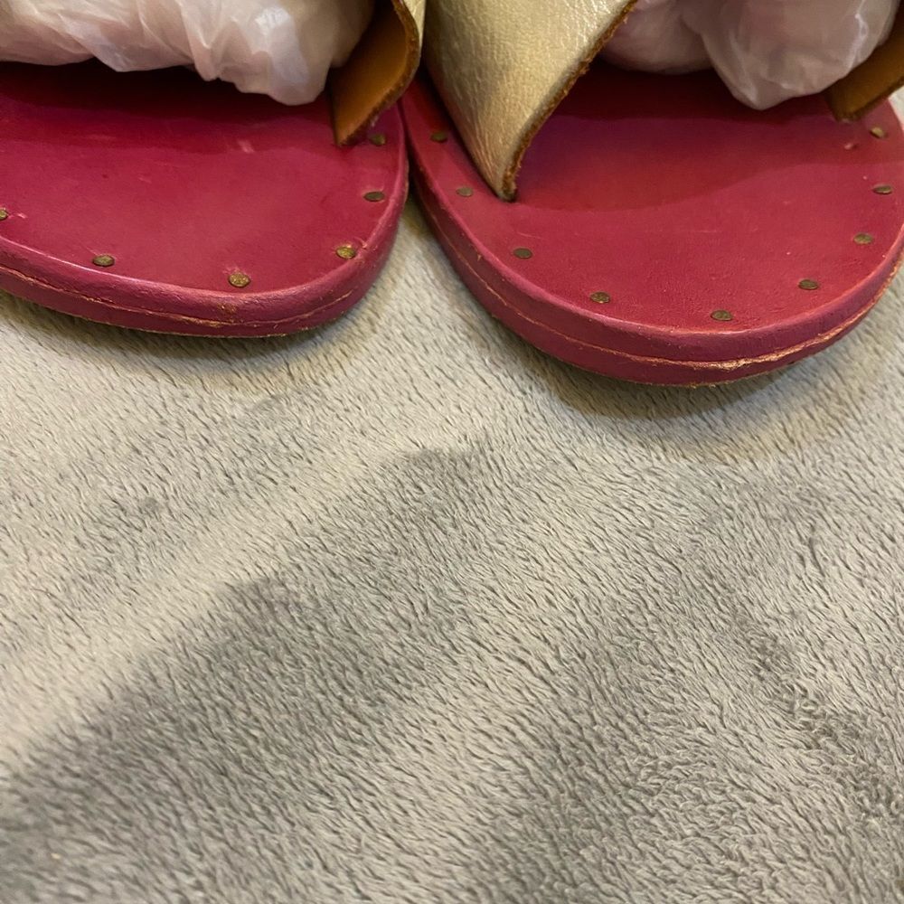 Beek By Two Birds Leather Slid On Sandals Women Size 8 - Picture 7 of 8